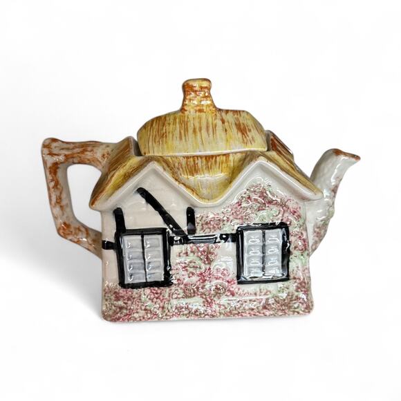 Vintage Price & Kingston "Ye Olde Cottage" teapot pottery, made in England - Picture 4 of 6